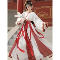 tenues lolita de style chinois pardessus jupe à manches longues imprimé floral rouge