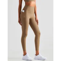 pantalon de yoga legging de sport en nylon taille haute pour femme cyclisme