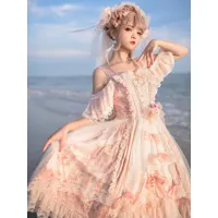 douce lolita robe polyester robe de mariée lolita sans manches lolita robe lolita