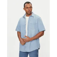 wrangler chemise en jean 112350184 bleu regular fit