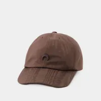 chapeau regenerated moire baseball cap - marine serre - nylon - marron