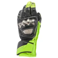 dainese full metal 7 long leather gloves vert m