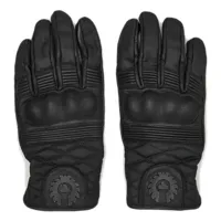 belstaff hampstead leather gloves noir s