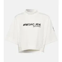 moncler grenoble t-shirt raccourci imprimé