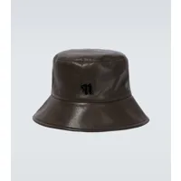 nanushka chapeau bob caran en cuir synthétique