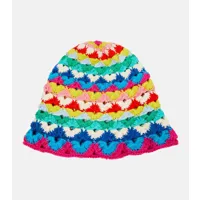 alanui chapeau over the rainbow en crochet