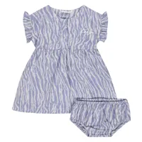 kenzo kids bébé – ensemble robe et culotte bloomer en coton mélangé