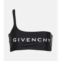 givenchy haut de bikini asymétrique à logo