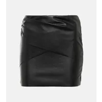 wolford x n21 – mini-jupe en cuir synthétique