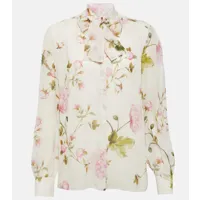 giambattista valli blouse en soie à fleurs
