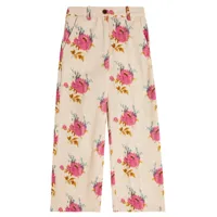 morley pantalon tatum en coton à fleurs