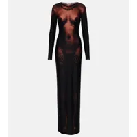 jean paul gaultier robe longue illusion tattoo collection