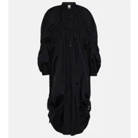 noir kei ninomiya robe midi en coton
