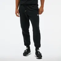 new balance homme pantalons nb small logo en noir, cotton, taille l