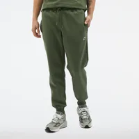 new balance homme pantalons nb small logo en vert, cotton, taille l
