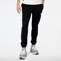 new balance homme pantalons nb hoops essentials fundamental en noir, cotton fleece, taille 2xl