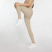 new balance femme nb harmony high rise legging 27&quot; en gris, poly knit, taille 2xl