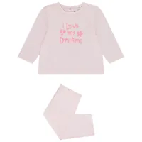 set pyjama 2 pièces en jersey print fantaisie pour bébé fille - rose clair