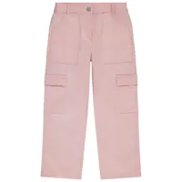 pantalon droit cargo à poches pour fille - rose