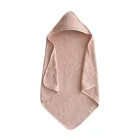 cape de bain en coton biologique blush - rose