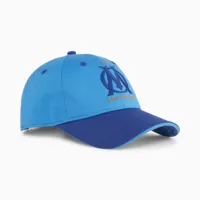 puma casquette à visière incurvée olympique de marseille, bleu, accessoires