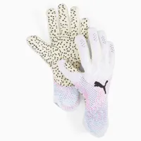 puma gants de gardien de but future ultimate, blanc/rose/noir
