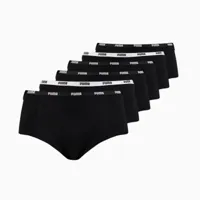 puma lot de 6 mini-shorts femme, noir