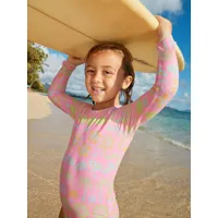 beach day together - maillot une pièce manches longues pour fille 2-7 ans - rose - roxy