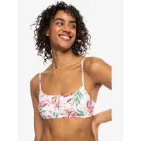 printed beach classics - haut de bikini brassière pour femme - blanc - roxy