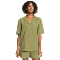 aloha sunset - chemise manches courtes pour femme - vert - roxy