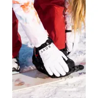 roxy jetty - gants de ski/snowboard pour femme - blanc - roxy