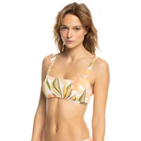 printed beach classics - haut de bikini à armatures bonnet d pour femme - blanc - roxy