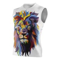 otso be a lion sleeveless t-shirt multicolore l homme