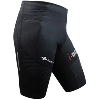 i-dog active stretch compression shorts noir m homme