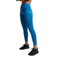 superdry run 7/8 leggings bleu l femme