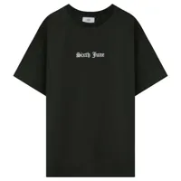 t-shirt oversized sixth june gothic letters
