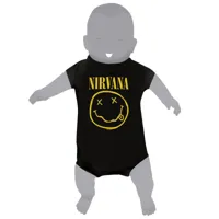 body bébé rock à gogo nirvana - smiley