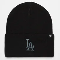 47 brand mlb los angeles dodgers haymaker '47 cuff knit, bonnets, accessoires, black, taille: one size, tailles disponibles:one size