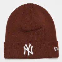 new era league essential cuff mlb york yankees, bonnets, accessoires, brown, taille: one size, tailles disponibles:one size