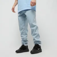 karl kani small signature tapered five pocket denim, pantalons en jean, vêtements, bleached blue, taille: 38, tailles disponibles:28,30,32,34,36,38