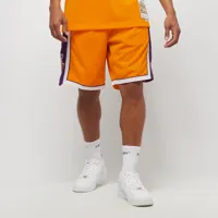 nba swingman shorts los angeles lakers, mitchell & ness, apparel, light gold/purple, taille: s