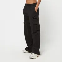 urban classics ladies highwaist wide leg cargo terry pants, pantalons cargo, vêtements, black, taille: xs, tailles disponibles:xs,s