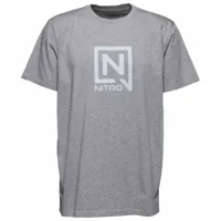 nitro blur short sleeve t-shirt gris s homme