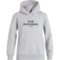 peak performance original hoodie gris 130 cm garçon