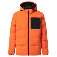 oakley apparel tahoe puffy rc jacket orange m homme