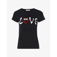 t-shirt love vampire - noir - femme -