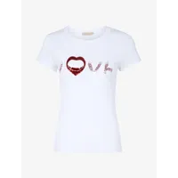 t-shirt love vampire - blanc - femme -