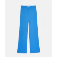 stella mccartney - pantalon tailleur en serge, femme, bleu roi, taille: 42