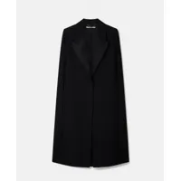 stella mccartney - manteau cape de smoking, femme, noir, taille: 40