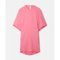 stella mccartney - robe t-shirt à manches oversize, femme, rose vif, taille: 36